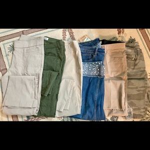 6 Pair Ladies size 8 pants